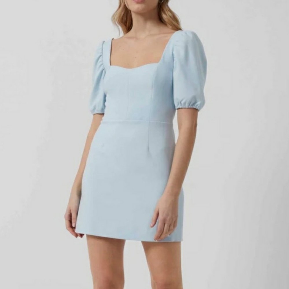 French Connection Whisper Cut Out Back Mini Dress